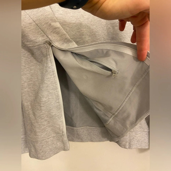 Lululemon City Sweat Crew Heathered Light Grey Size Medium - Picture 8 of 8